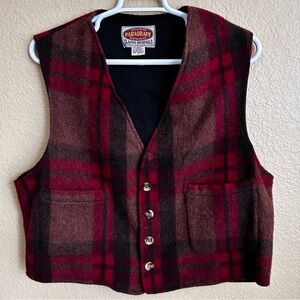 Paragraff Plaid Wool Blend Vest